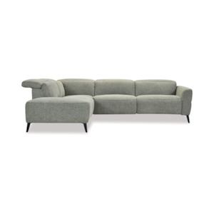 Nina 3 Seater Chaise Recliner Suite - Milan Green