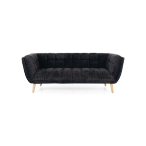 Chester 3 Seater Sofa - Panther Black