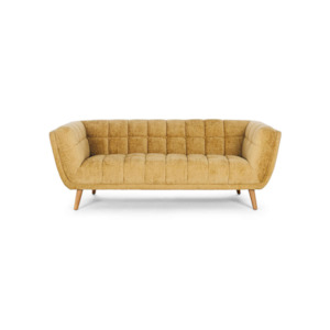 Lounge Suites: Chester 3 Seater Sofa - Dijon Yellow