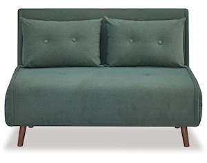 Sofa Beds: Haru Double Sofa Bed - Mohair Green
