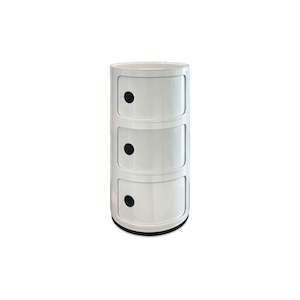 Ally 3 Drawer - White