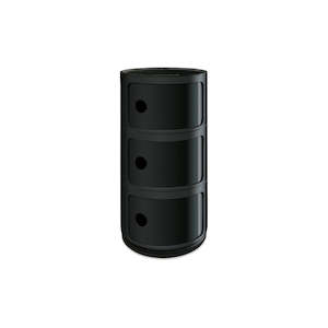 Ally 3 Drawer - Black