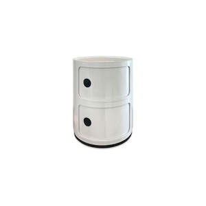 Ally 2 Drawer - White
