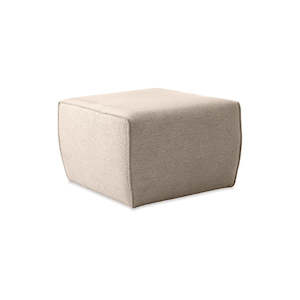 Hollis Ottoman Taupe Boucle