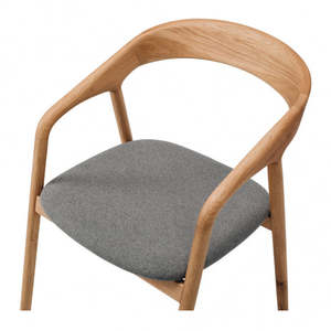 Nora Dining Chair Natural Oak / Fabric