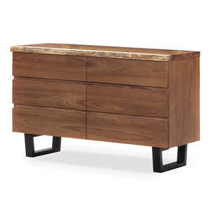 Bedroom: LiveEdge Dresser 6drw