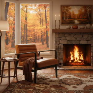 Lounge Chairs: Tyler Leather Lounge Chair - Tan