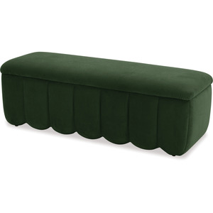 Lounge Ottomans: Jordan Ottoman With Storage - Green