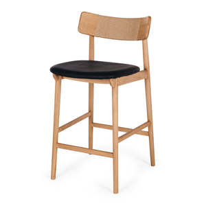 Niles High Back Barstool - Natural