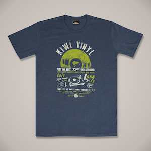 Mens T Shirts: Kiwi Vinyl Mens T-Shirt