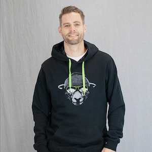 Mens Hoodies: Sheep Shades Mens Hoodie