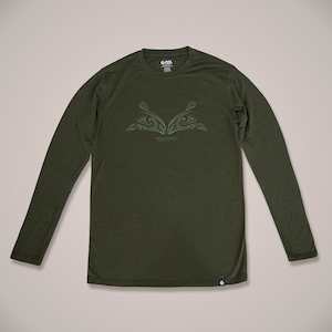 Mens Merino: Maui Dolphin Long Sleeve Mens Merino