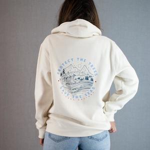 Womens Hooides: Trees 'n' Seas Womens Hoodie
