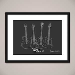 Wall Art: Only Music Can Save Us Wall Art