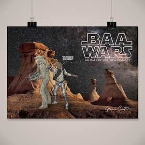 Gift Ideas Kids: Baa Wars Wall Art