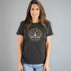 Womens Slogan Text: A Little Dirt Never Hurt Womens T-Shirt