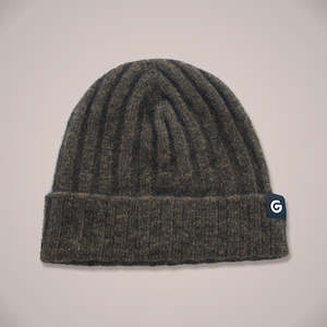 Mens 1: Possum Merino Ribbed Beanie