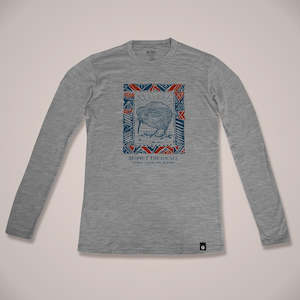 Mens 1: Respect The Locals Long Sleeve Mens Merino T-Shirt