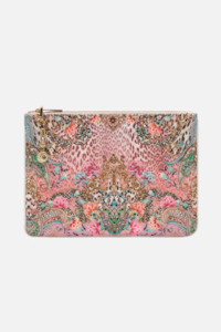 Camilla Small Canvas Clutch - Queen Atlantis