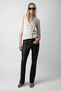 Cashmere: Zadig & Voltaire Betsy Cardigan - Ecru