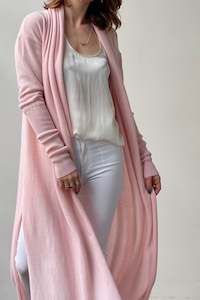 October Reign Voyage Cashmere Cardigan - Lemonade Pink