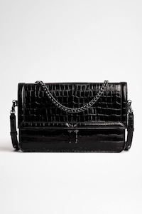 Bags: Zadig & Voltaire Rock Novel Embossed Bag - Black