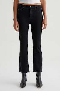 Pants: AG Farrah Boot Crop - Sulfur Black