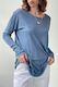 October Reign Oversized Tee - Blue Sky