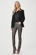 Paige Constance Skinny - Dark Taupe/Silver Luxe Coating