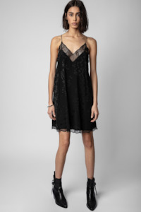 Zadig Voltaire Dresses Playsuits: Zadig & Voltaire Ristyz Jac Stars Dress - Noir