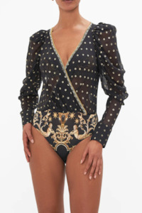 Camilla Puff Sleeve Body Suit - Duomo Dynasty