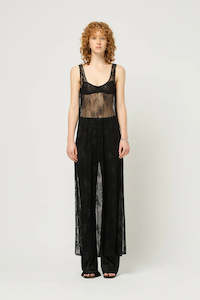 Maison Essentiele: Maison Essentiele Scoop Neck Maxi - Black