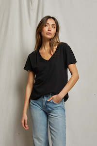 Perfect White Tee Hendrix Basic V Neck - Black