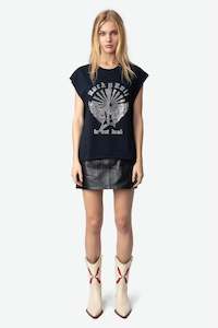 Zadig & Voltaire Cloe Guitar Wings Strass - Encre