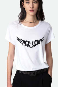 Zadig & Voltaire Woop Peace Love Wings - Blanc