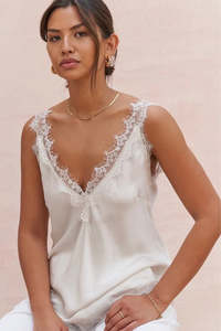 Best Selling: Charli London ~ Solange Camisole ~ Moonbeam/Cream ~ One Size
