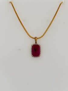 Ruby & Diamond Pendant - Global Diamonds