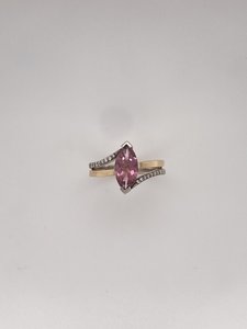 Products: Pink Tourmaline & Diamond Ring - Global Diamonds
