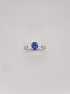 Blue Sapphire & Diamond Ring - Global Diamonds