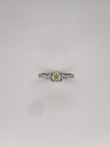 Products: Yellow 3 Stone Diamond Ring - Global Diamonds