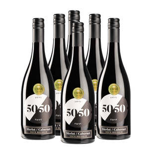 Fifty/Fifty Merlot Cabernet Sauvignon Case (750mL x 6)