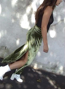 Seperates: Spindrift Skirt ~ Green Velvet