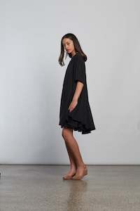 Products: Custom Sample | Rise Dress ~ Black Silk