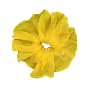 Scrunchies: Scrunchie ~ Sunflower Silk Chiffon