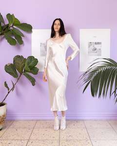 Custom Sample Sale: Custom Sample | Eliza Dress ~ Liquid Silk Satin