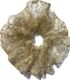 Scrunchie - Gold Lamé Lace