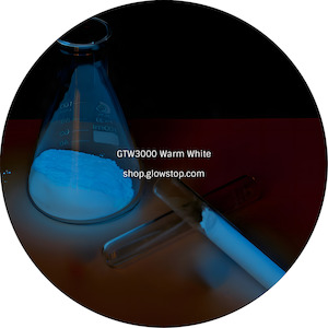 Other Colors: GTW3000 Warm White Premium Grade Photoluminescent Pigments