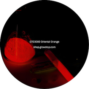 Other Colors: GTO3000 Oriental Orange Premium Grade Photoluminescent Pigments