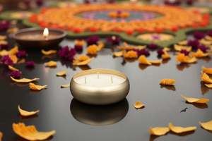 Diwali Luxe – Round Bowl Candle