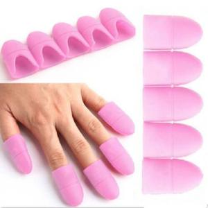 5 Pcs Uv Gel Polish Remover Silicone Wraps